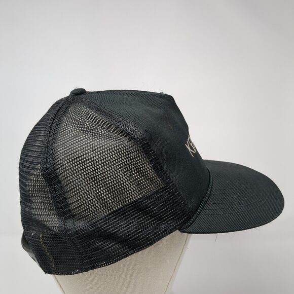 Kenwood Snapback Trucker Hat Black OS Adjustable Embroidered Mesh Back Otto - Picture 4 of 9
